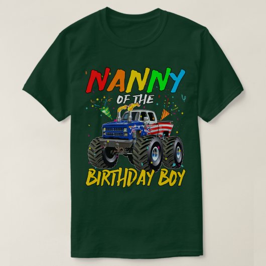 Kindermädchen Truck Geburtstag Teil T-Shirt (Design vorne)