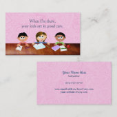 Kindermädchen-Visitenkarten Visitenkarte (Vorne/Hinten)