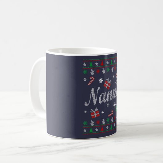 Kindermädchen-Weihnachten Kaffeetasse (Vorderseite Links)