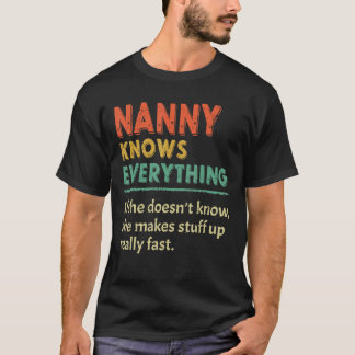 Kindermädchen weiß alles, was Frauen am Muttertag T-Shirt