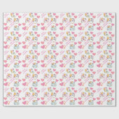 Kindermädchen zum Geburtstag Geschenkpapier (Flach)