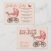 Kindermädchenbücher für Baby Begleitkarte (Vorne/Hinten)