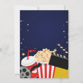 Kindermädchentage Filmabend Party nach Maß Einladung (Rückseite)