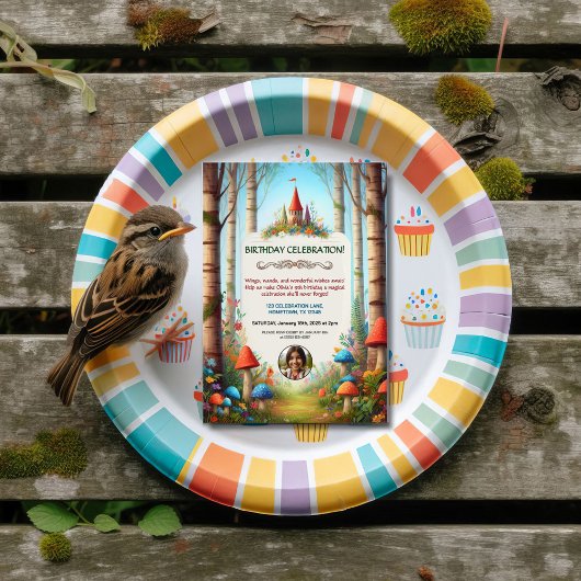 Kindermädchenwald Einladung zur Geburtstagsparty