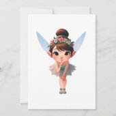 Kindermädchenwald Einladung zur Geburtstagsparty (Rückseite)