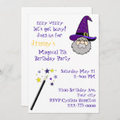 Kindermagie - Geburtstagsparty Einladung (Vorne/Hinten)