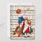 Kindermalerei Feiertagskarte (Vorderseite)