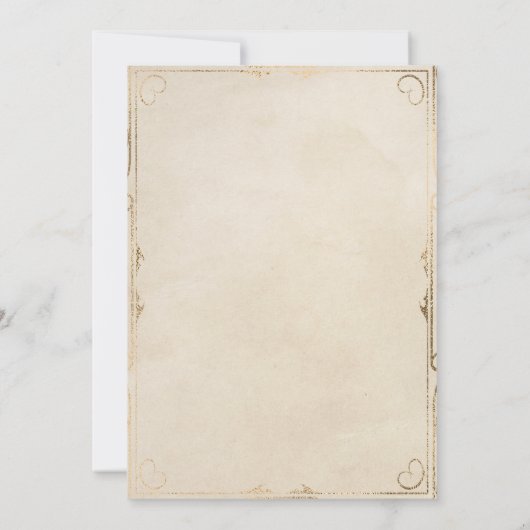 Kindermärchen Vintag Einladung (Rückseite)