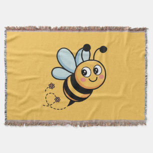 Kindermaske Bienchen mit gepunkteter Spur Decke