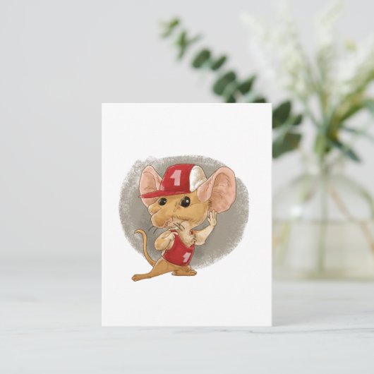 Kindermaus Postkarte (Stehend Vorderseite)