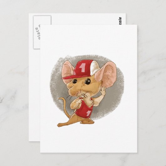 Kindermaus Postkarte (Vorne/Hinten)