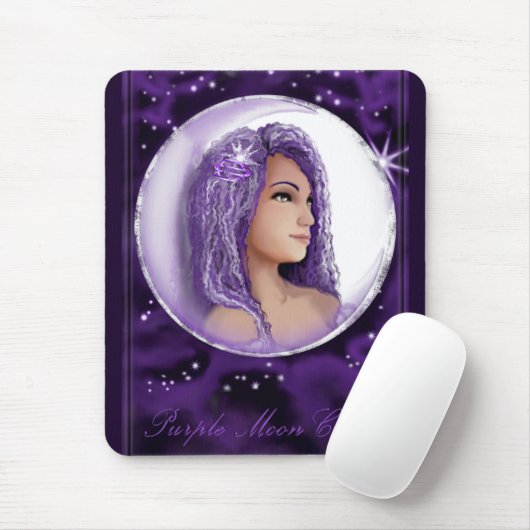 Kindermäuse-Pad für lila Mond Mousepad (Mit Mouse)