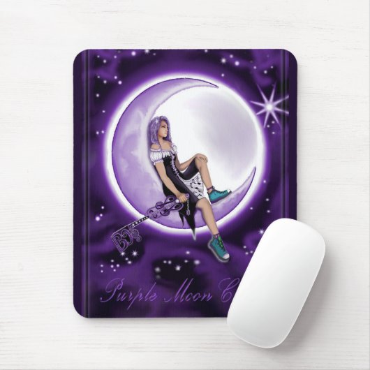Kindermäuse-Pad für lila Mond Mousepad (Mit Mouse)