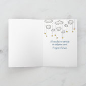 Kindermäuse schlafen in einer Wolke Karte (Innenseite)