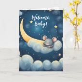 Kindermäuse schlafen in einer Wolke Karte (Gelbe Blume)