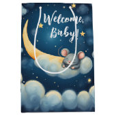 Kindermäuse schlafen in einer Wolke Mittlere Geschenktüte (Vorderseite)