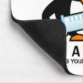 Kindermäusepad mit niedlicher Pinguinschwester Mousepad (Ecke)