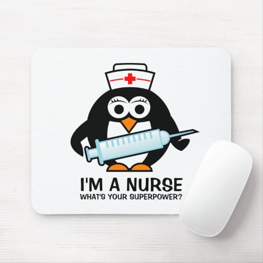 Kindermäusepad mit niedlicher Pinguinschwester Mousepad (Mit Mouse)