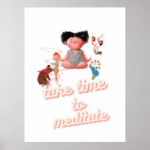 Kindermeditation Poster Art Room Decor (Vorne)