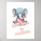 Kindermeditation Poster Art Room Decor (Vorne)