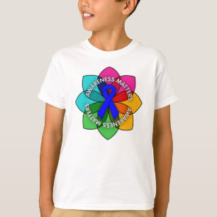 Kindermissbrauch-Bewusstsein zählt Blüten T-Shirt