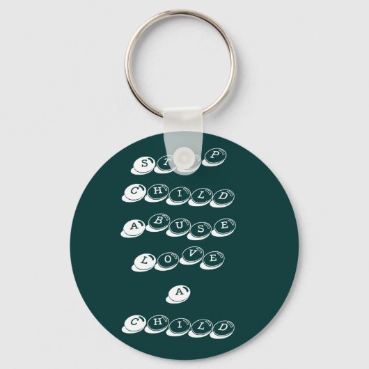 Kindermissbrauch stoppenLiebe für ein Kind Schlüsselanhänger (Vorderseite)