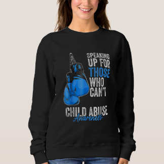 Kindermissbrauchsverhütung Bewusstsein Boxing Glov Sweatshirt