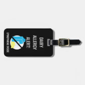 Kindermolkereiallergie-Alarm mit Adrenalin-Bild Gepäckanhänger (Vorderseite horizontal)