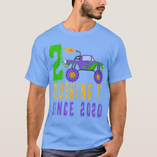 Kindermonster Truck Geburtstagsparty - 2 Jahre alt T-Shirt