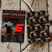 Kindermonster Truck Kundgebung Geburtstagsparty Ei Einladung