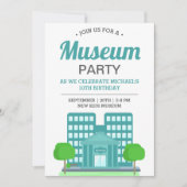 Kindermuseum Geburtstagsparty Einladung (Vorderseite)