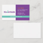 Kindermusik-Visitenkarten Visitenkarte (Vorne/Hinten)