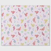 Kindermusikmuster Geschenkpapier (Flach)