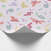 Kindermusikmuster Geschenkpapier (Ecke)