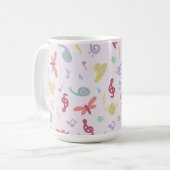 Kindermusikmuster Kaffeetasse (Vorderseite Links)