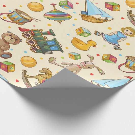 Kindermuster Geschenkpapier (Ecke)