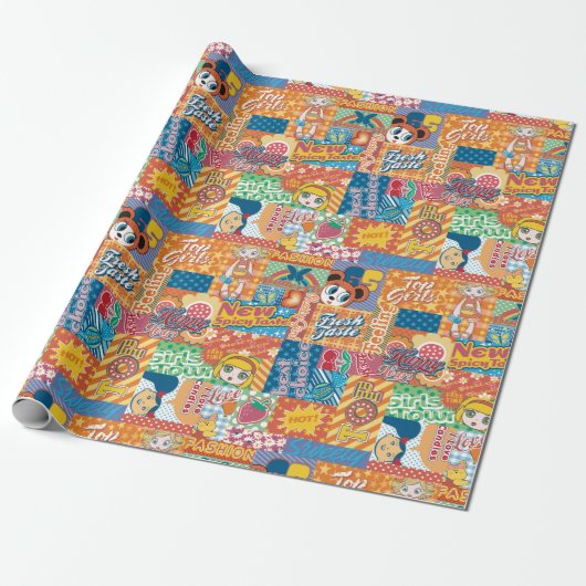 Kindermuster Geschenkpapier (Ungerollt)