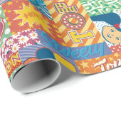 Kindermuster Geschenkpapier (Rolleneckpunkt)