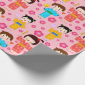 Kindermuster Geschenkpapier (Ecke)