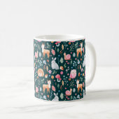 Kindermuster in Aquarelltechnik. Fee Kaffeetasse (VorderseiteRechts)
