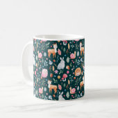 Kindermuster in Aquarelltechnik. Fee Kaffeetasse (Vorderseite Links)