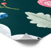 Kindermuster in Aquarelltechnik. Fee Poster (Ecke)