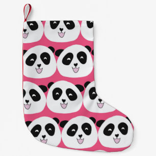 Kindermuster Panda ist eine nahtlose Vintage Wiede Kleiner Weihnachtsstrumpf