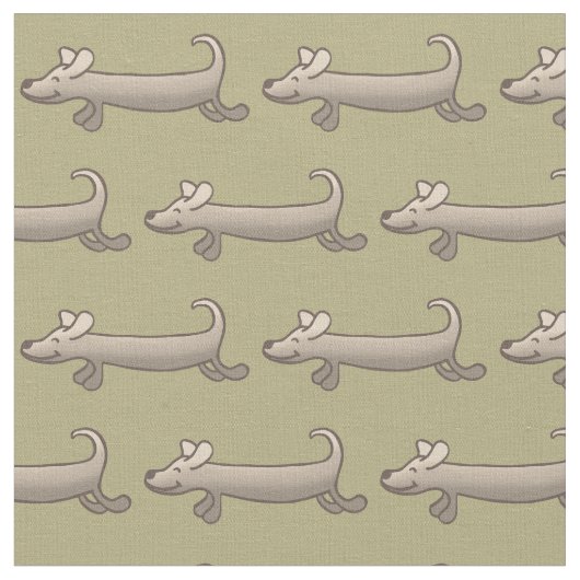 Kindermuster von Dackel Stoff (Nahaufnahme)