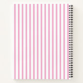 Kindern rosa minimalistisches Spiralheft Notizblock (Rückseite)
