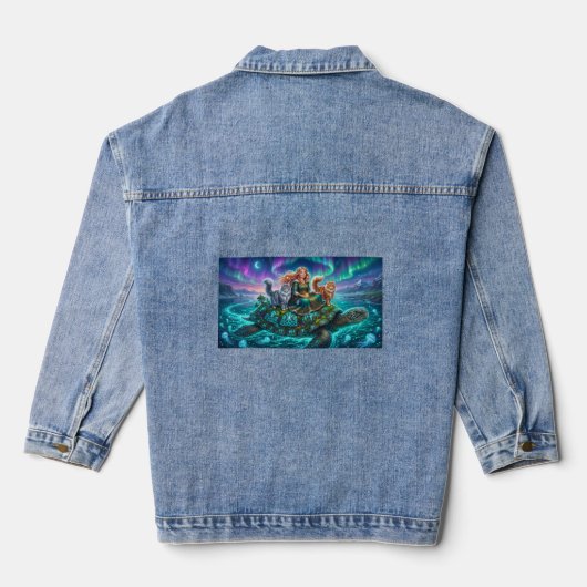 Kindern T-Shirt Jeansjacke (Rückseite)