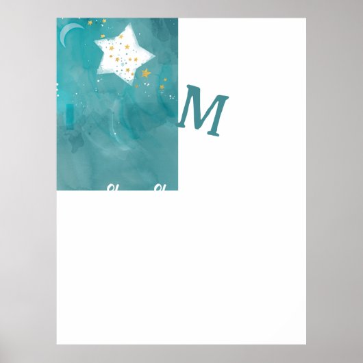 Kindernacht Himmel Inspiration Bright Star Poster (Vorne)