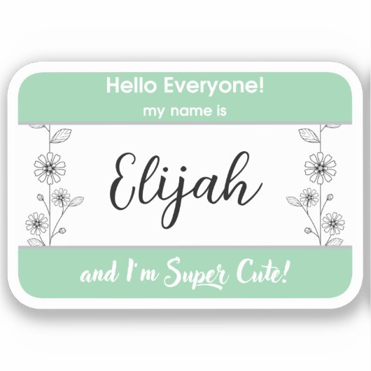 Kindernahrung Tiny tot name Kindername Aufkleber (Vorderseite)