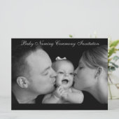 Kindernahrung Zeremonie 6,5" x 8,75", Umschläge Einladung (Stehend Vorderseite)