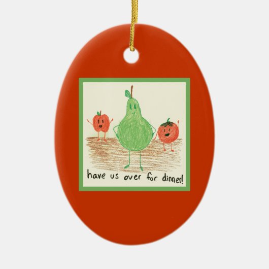 Kindernahrungsmittel Keramik Ornament (Vorne)